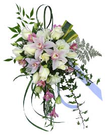 Ver detalle de bouquet de orquideas y rosas